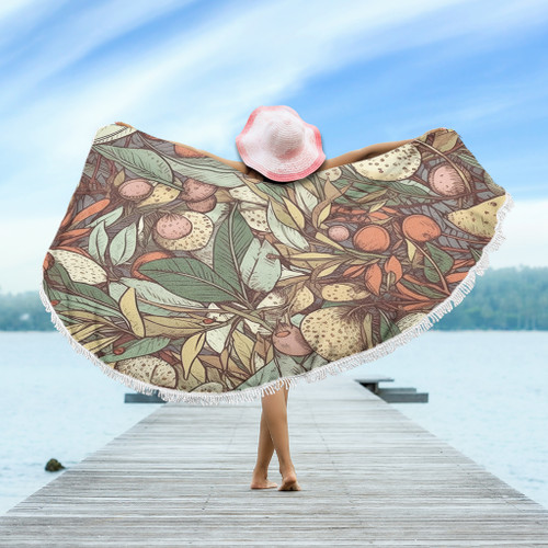 Australia Gumtree Beach Blanket - Australian Native Plants Beach Blanket Australia Gumtree Beach Blanket - Australian Native Plants Beach Blanket