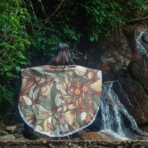 Australia Gumtree Beach Blanket - Australian Native Plants Beach Blanket Australia Gumtree Beach Blanket - Australian Native Plants Beach Blanket