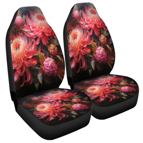 Australia Waratah Car Seat Covers - Waratah Oil Painting Abstract Ver1 Car Seat Covers Australia Waratah Car Seat Covers - Waratah Oil Painting Abstract Ver1 Car Seat Covers