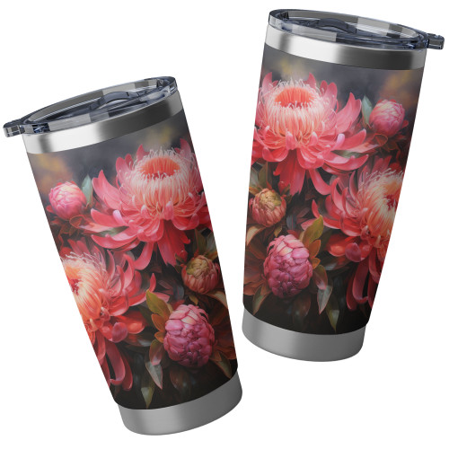 Australia Waratah Tumbler - Waratah Oil Painting Abstract Ver1 Tumbler Australia Waratah Tumbler - Waratah Oil Painting Abstract Ver1 Tumbler