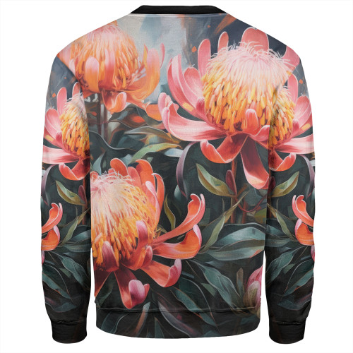 Australia Waratah Sweatshirt - Waratah Oil Painting Abstract Ver2 Sweatshirt Australia Waratah Sweatshirt - Waratah Oil Painting Abstract Ver2 Sweatshirt