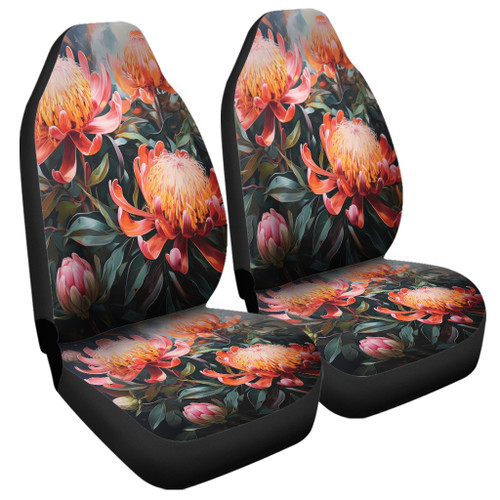 Australia Waratah Car Seat Covers - Waratah Oil Painting Abstract Ver2 Car Seat Covers Australia Waratah Car Seat Covers - Waratah Oil Painting Abstract Ver2 Car Seat Covers