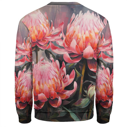 Australia Waratah Sweatshirt - Waratah Oil Painting Abstract Ver3 Sweatshirt Australia Waratah Sweatshirt - Waratah Oil Painting Abstract Ver3 Sweatshirt