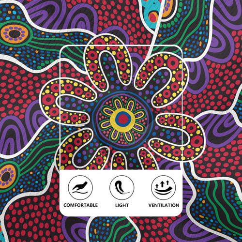 Australia Aboriginal Rugby Jersey - Aboriginal Dot Art Color Inspired Design Rugby Jersey Australia Aboriginal Rugby Jersey - Aboriginal Dot Art Color Inspired Design Rugby Jersey