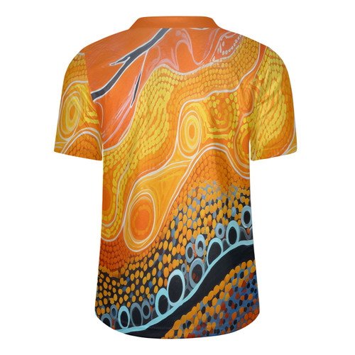 Australia Aboriginal Rugby Jersey - Aboriginal Indigenous Art Dot Inspired Design Rugby Jersey Australia Aboriginal Rugby Jersey - Aboriginal Indigenous Art Dot Inspired Design Rugby Jersey