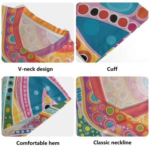 Australia Aboriginal Rugby Jersey - Aboriginal Colorful Dots Art Inspired Design Rugby Jersey Australia Aboriginal Rugby Jersey - Aboriginal Colorful Dots Art Inspired Design Rugby Jersey