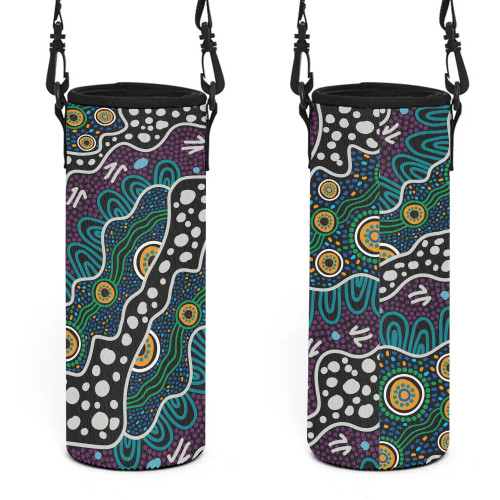 Australia Aboriginal Water Bottle Sleeve - Dot Painting Art Water Bottle Sleeve Australia Aboriginal Water Bottle Sleeve - Dot Painting Art Water Bottle Sleeve