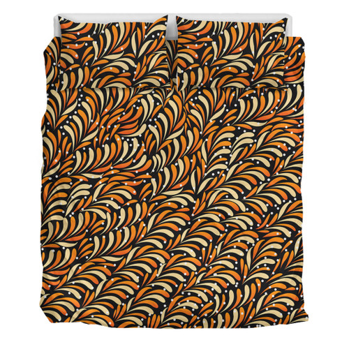 Australia Aboriginal Bedding Set - Seamless Bush Leaves Bedding Set