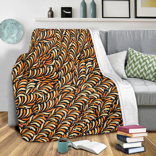 Australia Aboriginal Blanket - Seamless Bush Leaves Blanket Australia Aboriginal Blanket - Seamless Bush Leaves Blanket