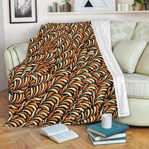 Australia Aboriginal Blanket - Seamless Bush Leaves Blanket Australia Aboriginal Blanket - Seamless Bush Leaves Blanket