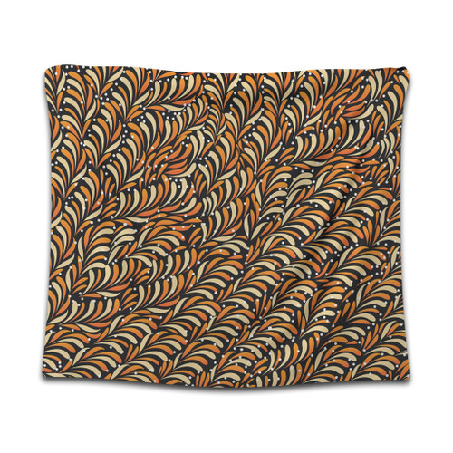 Australia Aboriginal Tapestry - Seamless Bush Leaves Tapestry