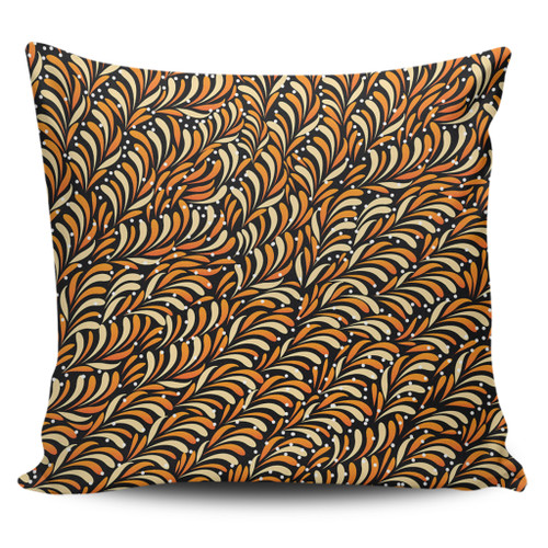 Australia Aboriginal Pillow Covers - Seamless Bush Leaves Pillow Covers
