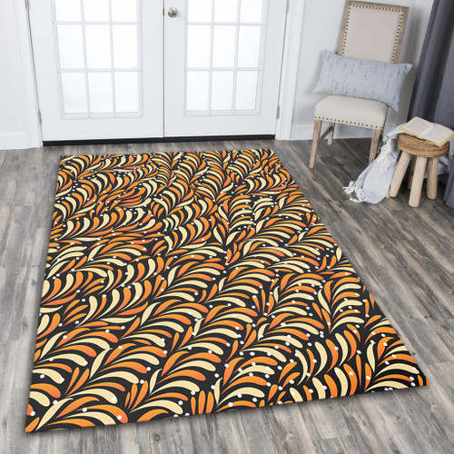 Australia Aboriginal Area Rug - Seamless Bush Leaves Area Rug Australia Aboriginal Area Rug - Seamless Bush Leaves Area Rug