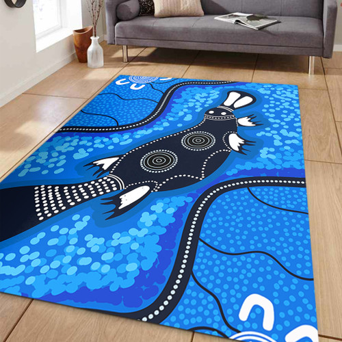 Australia Aboriginal Area Rug - Platypus Art Area Rug Australia Aboriginal Area Rug - Platypus Art Area Rug