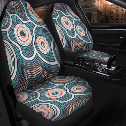 Australia Aboriginal Car Seat Covers - Aboriginal Dot Art Style Car Seat Covers Australia Aboriginal Car Seat Covers - Aboriginal Dot Art Style Car Seat Covers