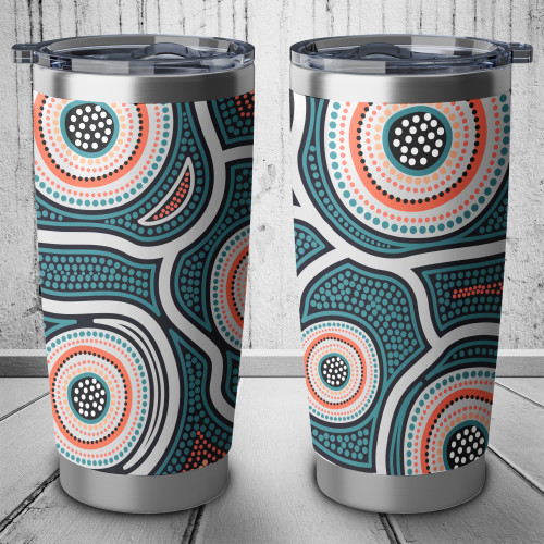 Australia Aboriginal Tumbler - Aboriginal Dot Art Style Tumbler Australia Aboriginal Tumbler - Aboriginal Dot Art Style Tumbler