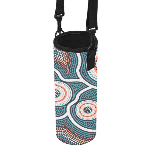 Australia Aboriginal Water Bottle Sleeve - Aboriginal Dot Art Style Water Bottle Sleeve Australia Aboriginal Water Bottle Sleeve - Aboriginal Dot Art Style Water Bottle Sleeve