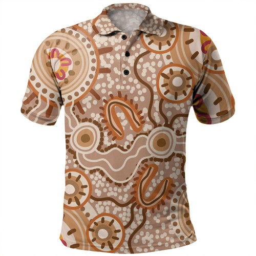 Australia Aboriginal Polo Shirt - Aboriginal Dot Design Artwork Polo Shirt