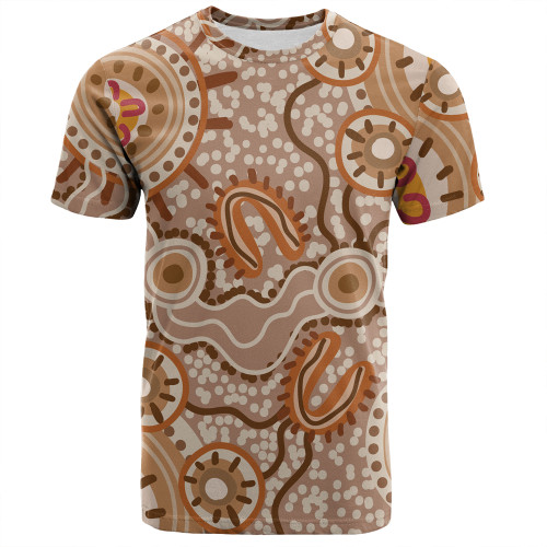 Australia Aboriginal T-shirt - Aboriginal Dot Design Artwork T-shirt