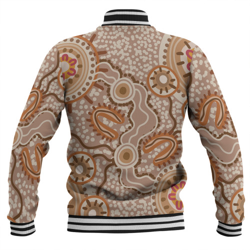 Australia Aboriginal Baseball Jacket - Aboriginal Dot Design Artwork Baseball Jacket Australia Aboriginal Baseball Jacket - Aboriginal Dot Design Artwork Baseball Jacket