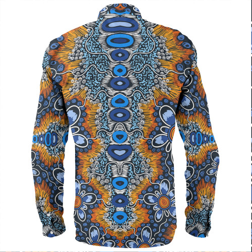 Australia Aboriginal Long Sleeve Shirts - Aboriginal Flowers Art Long Sleeve Shirts Australia Aboriginal Long Sleeve Shirts - Aboriginal Flowers Art Long Sleeve Shirts