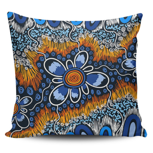 Australia Aboriginal Pillow Covers - Aboriginal Flowers Art Pillow Covers Australia Aboriginal Pillow Covers - Aboriginal Flowers Art Pillow Covers