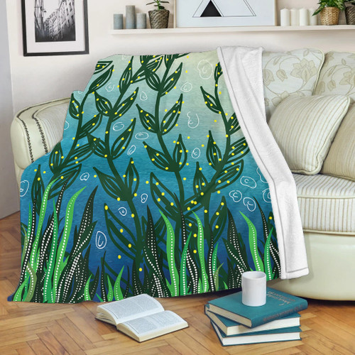 Australia Aboriginal Blanket - Nature Concept Aboriginal Style Blanket Australia Aboriginal Blanket - Nature Concept Aboriginal Style Blanket