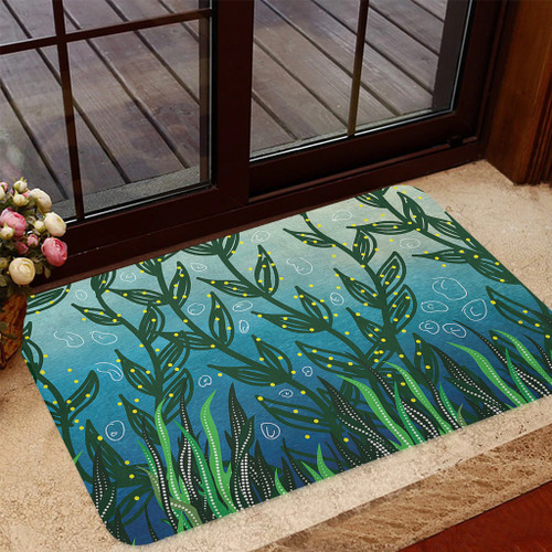 Australia Aboriginal Door Mat - Nature Concept Aboriginal Style Door Mat Australia Aboriginal Door Mat - Nature Concept Aboriginal Style Door Mat