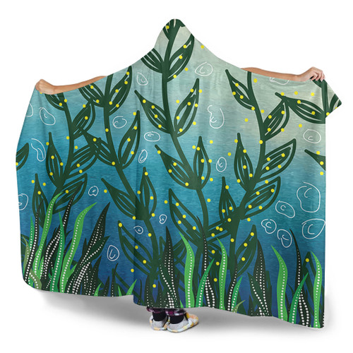 Australia Aboriginal Hooded Blanket - Nature Concept Aboriginal Style Hooded Blanket Australia Aboriginal Hooded Blanket - Nature Concept Aboriginal Style Hooded Blanket