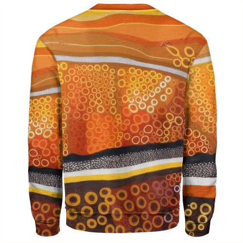 Australia Aboriginal Sweatshirt - Abstract Theme Of Australian Indigenous Aboriginal Art Sweatshirt Australia Aboriginal Sweatshirt - Abstract Theme Of Australian Indigenous Aboriginal Art Sweatshirt