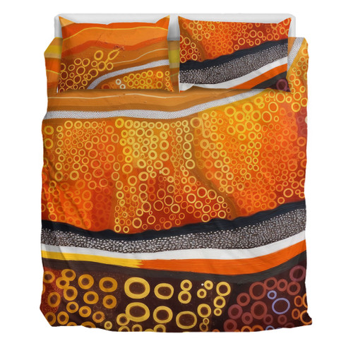 Australia Aboriginal Bedding Set - Abstract Theme Of Australian Indigenous Aboriginal Art Bedding Set Australia Aboriginal Bedding Set - Abstract Theme Of Australian Indigenous Aboriginal Art Bedding Set