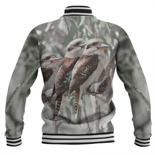 Australia Kookaburra Baseball Jacket - Kookaburra Artwork Baseball Jacket Australia Kookaburra Baseball Jacket - Kookaburra Artwork Baseball Jacket
