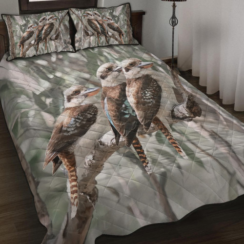 Australia Kookaburra Quilt Bed Set - Kookaburra Artwork Quilt Bed Set Australia Kookaburra Quilt Bed Set - Kookaburra Artwork Quilt Bed Set