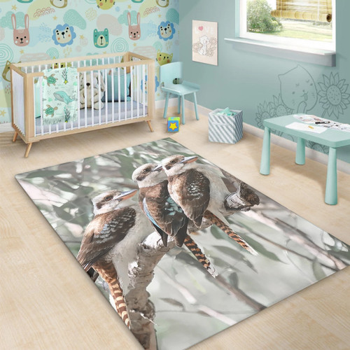 Australia Kookaburra Area Rug - Kookaburra Artwork Area Rug Australia Kookaburra Area Rug - Kookaburra Artwork Area Rug