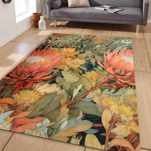 Australia Waratah Area Rug - Australian Waratahs Area Rug Australia Waratah Area Rug - Australian Waratahs Area Rug