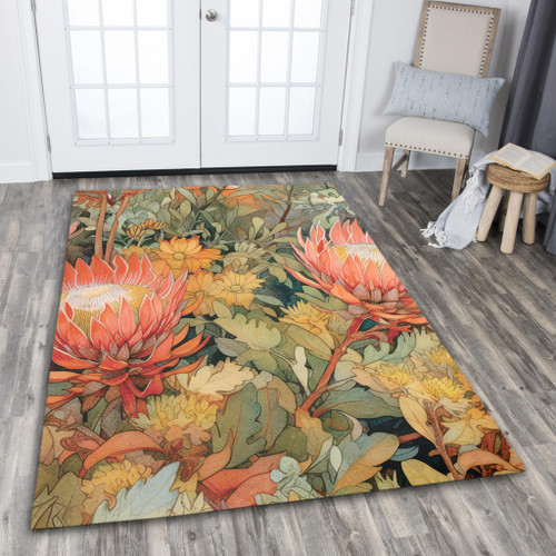 Australia Waratah Area Rug - Australian Waratahs Area Rug Australia Waratah Area Rug - Australian Waratahs Area Rug