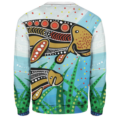 Australia Aboriginal Sweatshirt - Dugong Aboriginal Artwork With Mother And Baby
 Sweatshirt Australia Aboriginal Sweatshirt - Dugong Aboriginal Artwork With Mother And Baby
 Sweatshirt