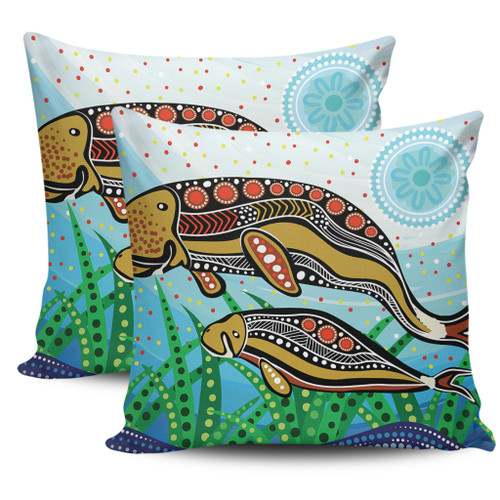 Australia Aboriginal Pillow Covers - Dugong Aboriginal Artwork With Mother And Baby
 Pillow Covers Australia Aboriginal Pillow Covers - Dugong Aboriginal Artwork With Mother And Baby
 Pillow Covers
