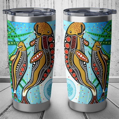 Australia Aboriginal Tumbler - Dugong Aboriginal Artwork With Mother And Baby
 Tumbler Australia Aboriginal Tumbler - Dugong Aboriginal Artwork With Mother And Baby
 Tumbler