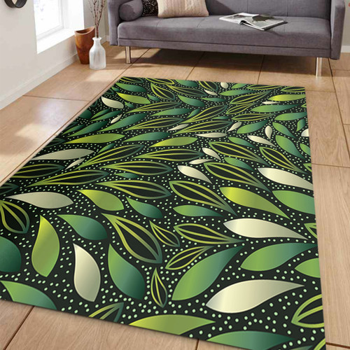 Australia Aboriginal Area Rug - Green Bush Leaves Seamless Area Rug Australia Aboriginal Area Rug - Green Bush Leaves Seamless Area Rug
