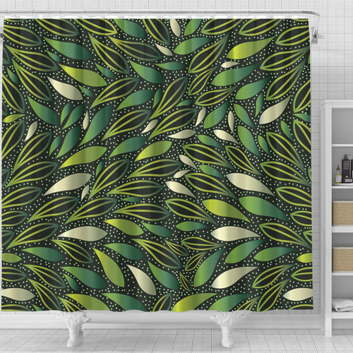 Australia Aboriginal Shower Curtain - Green Bush Leaves Seamless Shower Curtain Australia Aboriginal Shower Curtain - Green Bush Leaves Seamless Shower Curtain