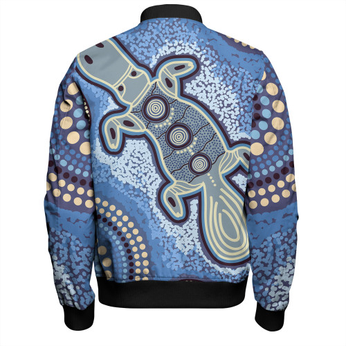 Australia Aboriginal Bomber Jacket - Platypus Aboriginal Dot Painting
 Bomber Jacket Australia Aboriginal Bomber Jacket - Platypus Aboriginal Dot Painting
 Bomber Jacket
