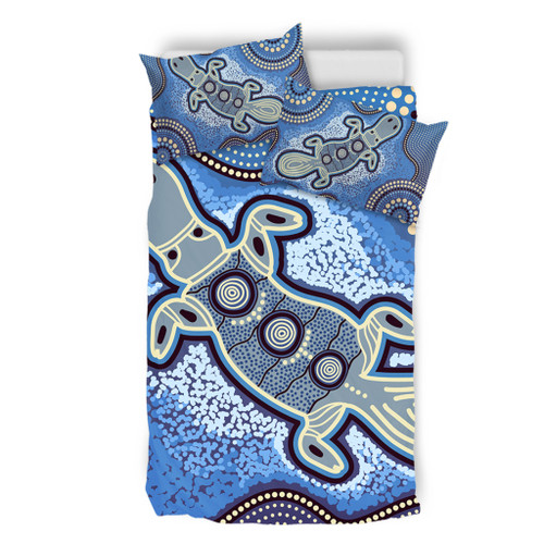 Australia Aboriginal Bedding Set - Platypus Aboriginal Dot Painting
 Bedding Set Australia Aboriginal Bedding Set - Platypus Aboriginal Dot Painting
 Bedding Set