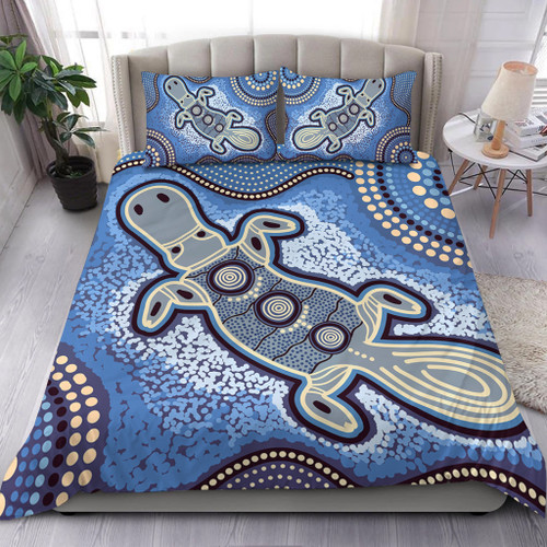 Australia Aboriginal Bedding Set - Platypus Aboriginal Dot Painting
 Bedding Set Australia Aboriginal Bedding Set - Platypus Aboriginal Dot Painting
 Bedding Set
