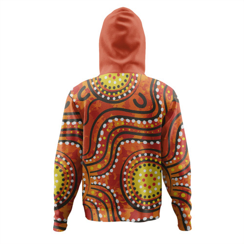 Australia Aboriginal Hoodie - Dot Art In Aboriginal Style Hoodie Australia Aboriginal Hoodie - Dot Art In Aboriginal Style Hoodie