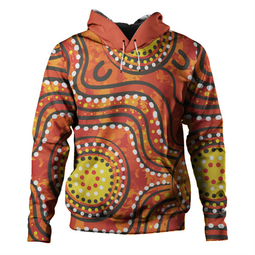 Australia Aboriginal Hoodie - Dot Art In Aboriginal Style Hoodie