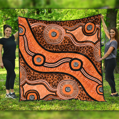Australia Aboriginal Quilt - Australian Aboriginal Background
 Quilt