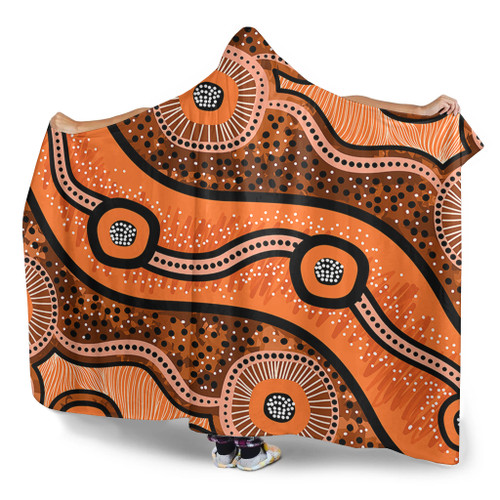 Australia Aboriginal Hooded Blanket - Australian Aboriginal Background
 Hooded Blanket Australia Aboriginal Hooded Blanket - Australian Aboriginal Background
 Hooded Blanket