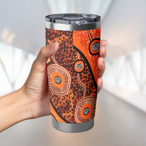 Australia Aboriginal Tumbler - Australian Aboriginal Background
 Tumbler
