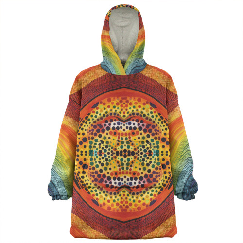 Australia Aboriginal Snug Hoodie - Australian Indigenous Aboriginal Art And Dot Painting Techniques Snug Hoodie